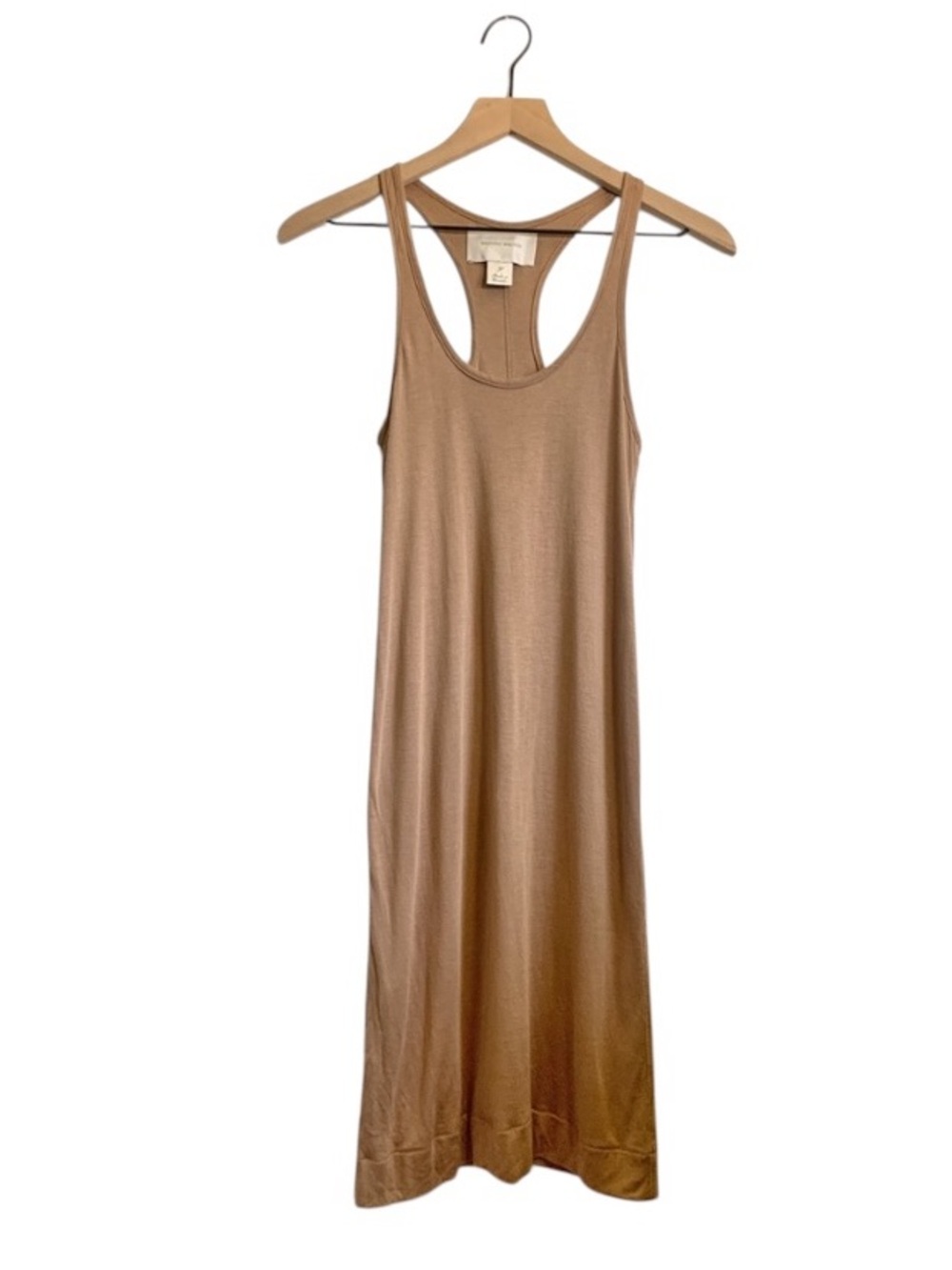 Brochu Walker Soft Bodycon Micro Modal & Cupro Brown Tan Mini Dress S/M